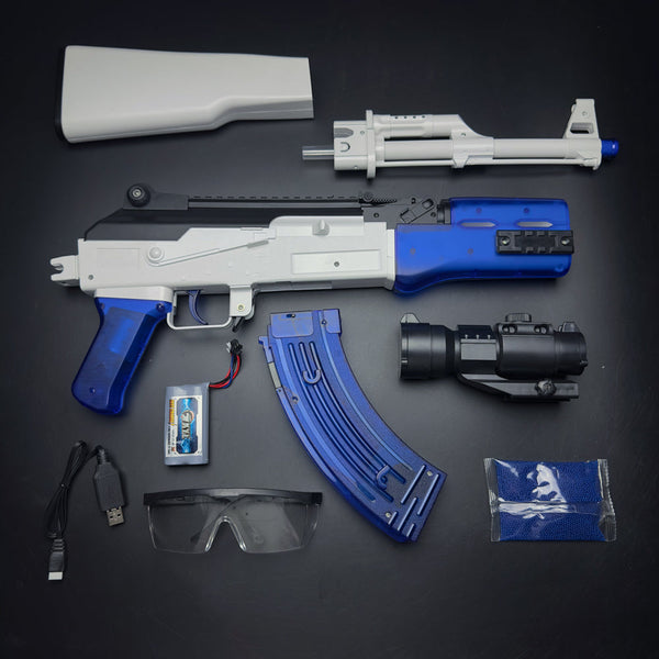 Ak 47 Gel Blaster Blue Incl 10000 Orbeez Uk 