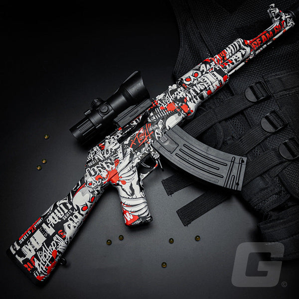 AK-47 Gel Blaster Red incl. 11,000 Orbeez