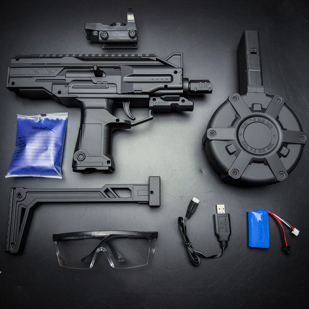UZI Gel Blaster black accessories